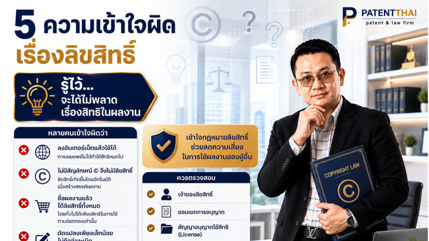 5 ความเข้าใจผิดเรื่องลิขสิทธิ์ ที่คนไทยเจอบ่อยที่สุด (พร้อมคำตอบตามกฎหมาย)